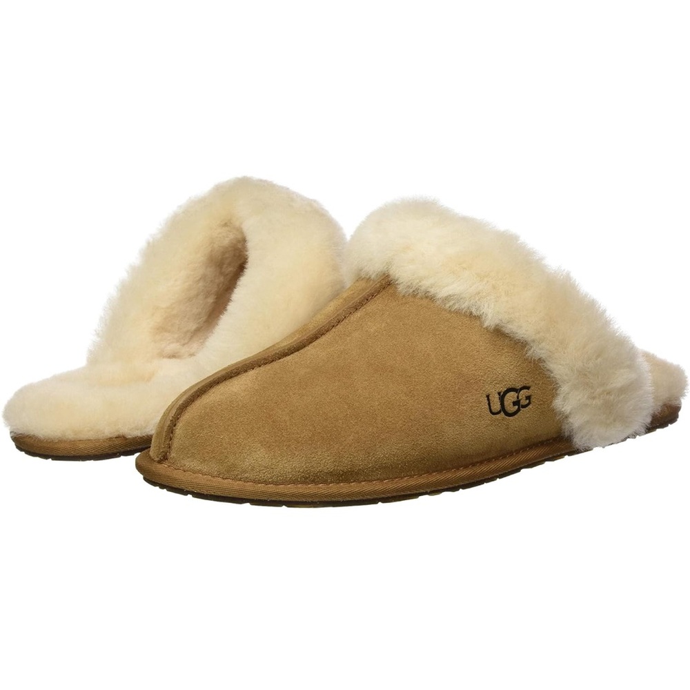 UGG Women's Tan Sheepskin Slippers